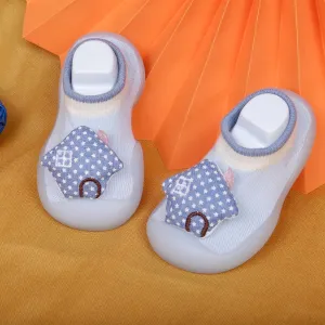 Slip-On Shoes 3D Happy Home Blue