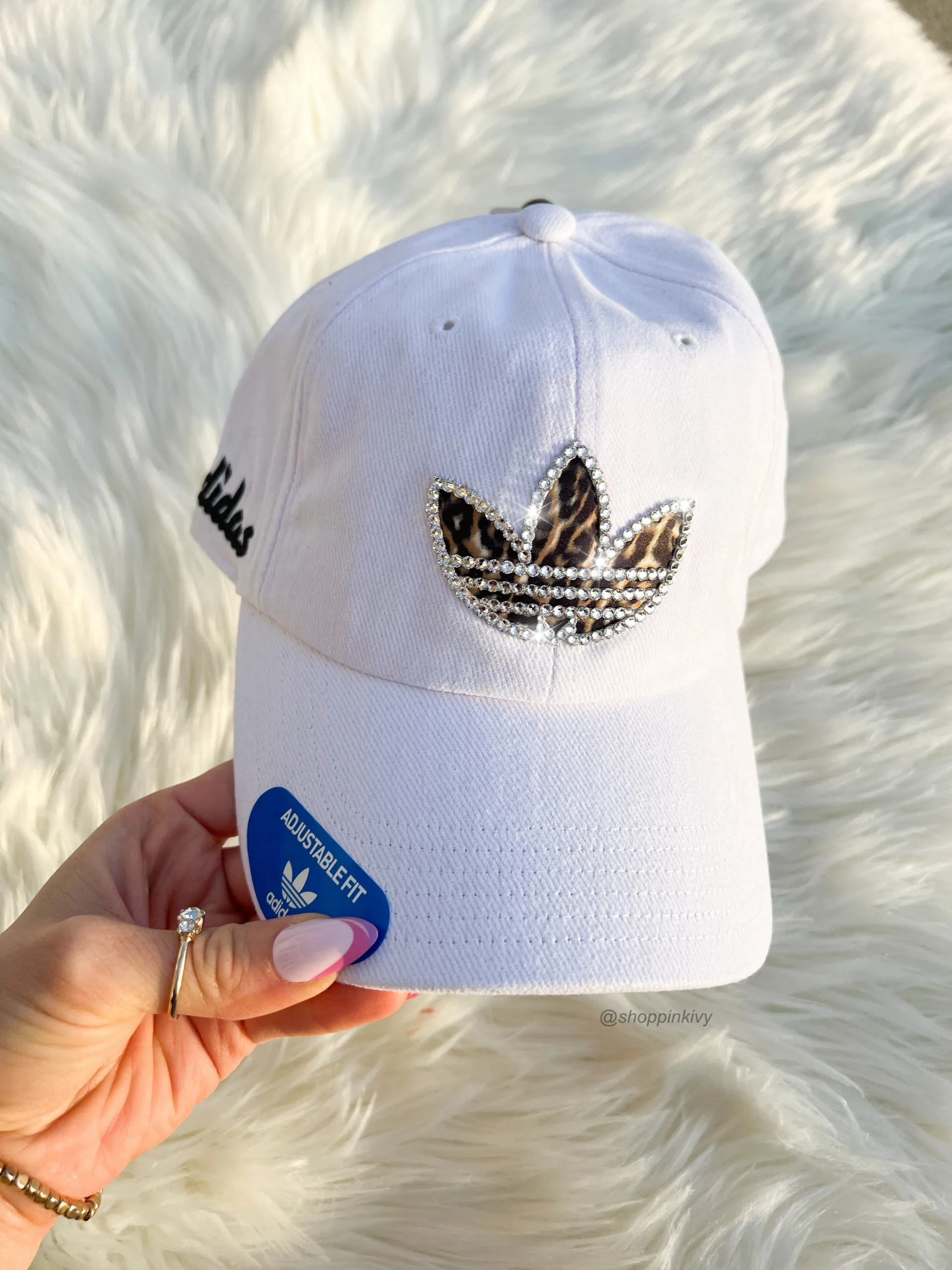 Swarovski Leopard Adidas Hat